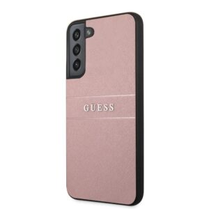 Tagakaaned Guess Samsung Samsung S22 Plus PU Leather Saffiano Case Pink