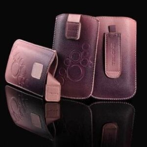 Maciņš universāla kabata iLike Universal Leather Pocket Case M Dark Pink