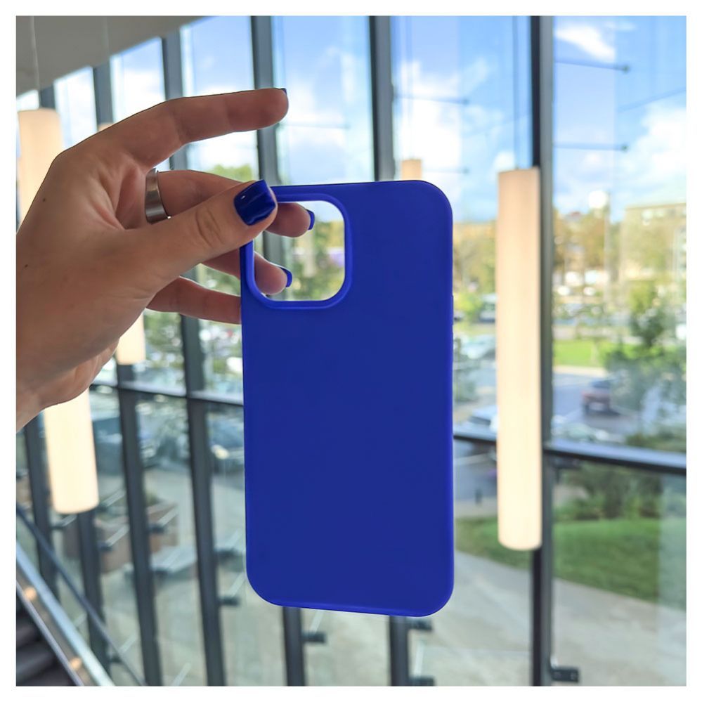 Aizmugurējais vāciņš Evelatus Apple Evelatus iPhone 13 Pro Max Premium Soft Touch Silicone Case Dark Blue