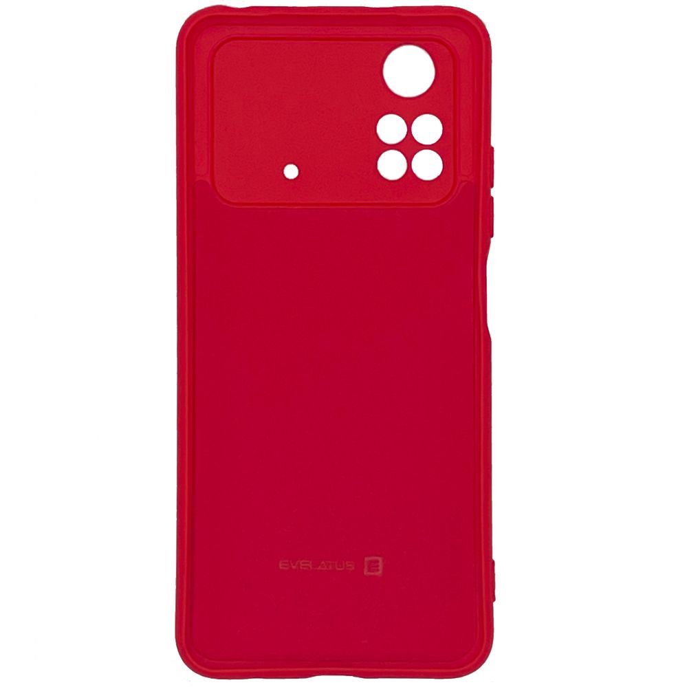 Back panel cover Evelatus Xiaomi Poco X4 Pro 5G Nano Silicone Case Soft Touch TPU Red