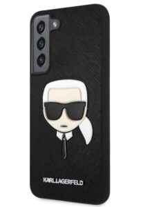 Nugarėlės dėklai Karl Lagerfeld Samsung Galaxy S22+ PU Saffiano Karl Head Case Black