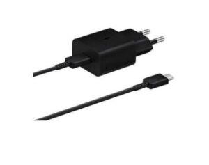Adapteris Samsung  Samsung USB-C Travel Charger 15W Black + USB-C Data Cable Black
