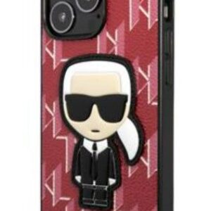 Back panel cover Karl Lagerfeld Apple iPhone 13 Pro Max Monogram Ikonik Case Red