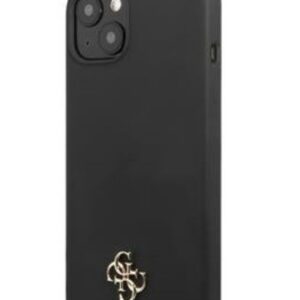 Tagakaaned Guess Apple iPhone 13 Silicone Metal Logo Case Black