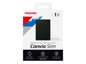 Computer components Toshiba  TOSHIBA Canvio Slim 1TB USB 3.2 black 