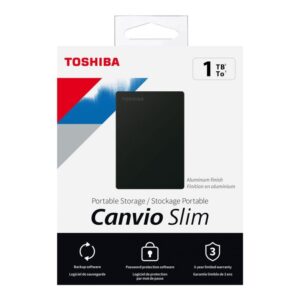 Computer components Toshiba  TOSHIBA Canvio Slim 1TB USB 3.2 black 