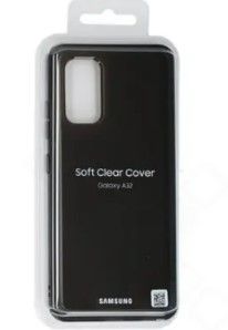 Nugarėlės dėklai Samsung - Soft Clear Cover Galaxy A32 Black