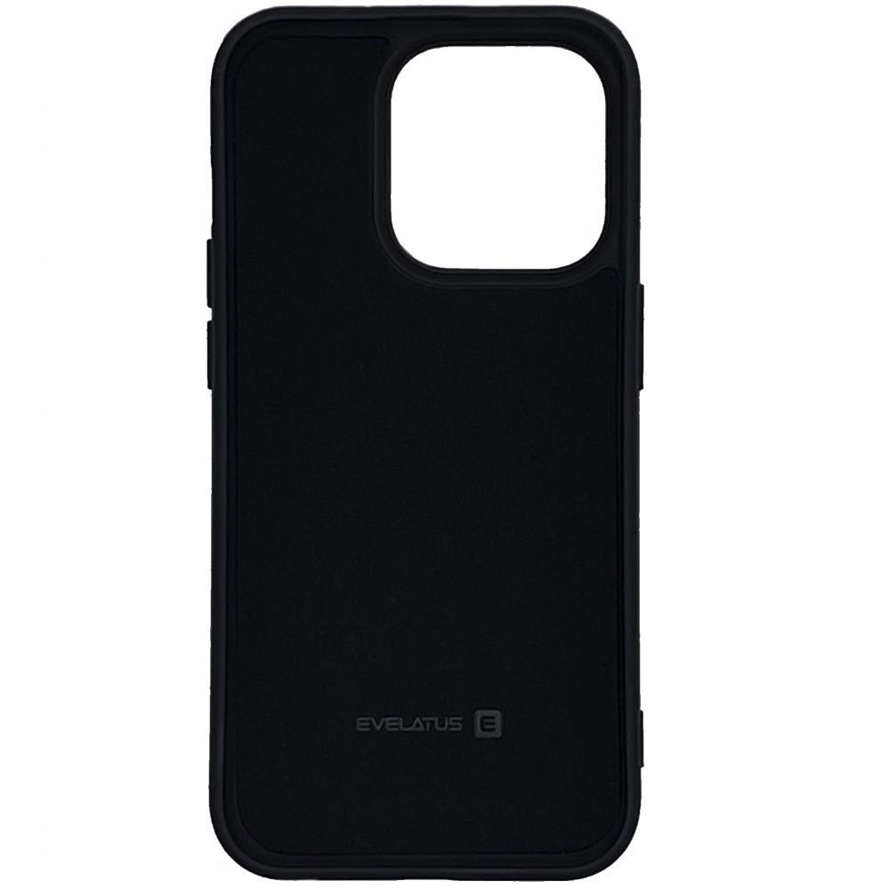Back panel cover Evelatus Apple iPhone 14 Pro 6.1 Nano Silicone Case Soft Touch TPU Black