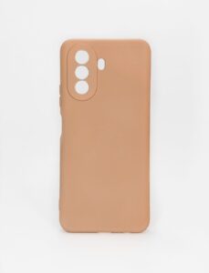 Nugarėlės dėklai Evelatus Huawei Nova Y70 Nano Silicone Case Soft Touch TPU Beige