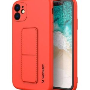 Tagakaaned iLike Samsung Galaxy A22 5G Kickstand Case Silicone Stand Cover Red