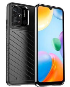 Nugarėlės dėklai iLike Xiaomi Redmi 10C / Poco C40 Thunder Case Flexible armored cover Black