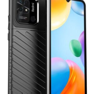 Tagakaaned iLike Xiaomi Redmi 10C / Poco C40 Thunder Case Flexible armored cover Black