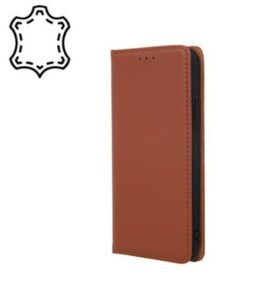 Aizmugurējais vāciņš iLike Samsung Galaxy A13 5G / A04S Leather Smart Pro Brown
