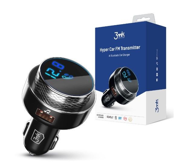 FM modulators 3MK Hyper Car FM Transmitter Black