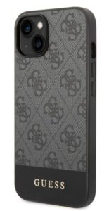 Tagakaaned Guess Apple Phone 14 Plus Stripe Case Grey