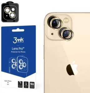 Apsauginiai stiklai 3MK Apple iPhone 14 - Lens Protection Pro Gold 