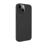 Back panel cover Evelatus Apple iPhone 14 Genuine Leather Case with MagSafe Black