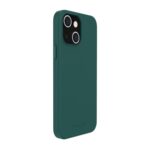 Back panel cover Evelatus Apple iPhone 14 Plus Genuine Leather case with MagSafe Dark Green