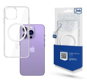 Aizmugurējais vāciņš 3MK Apple iPhone 14 Pro MagSafe Case Transparent