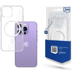 Aizmugurējais vāciņš 3MK Apple iPhone 14 Pro MagSafe Case Transparent