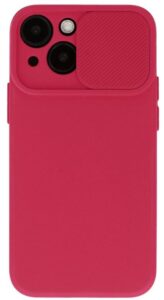 Aizmugurējais vāciņš iLike Apple Iphone 14 Pro Max Camshield Soft Dark Cherry
