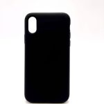 Back panel cover Evelatus Apple iPhone X/XS Premium Soft Touch Silicone Case Black