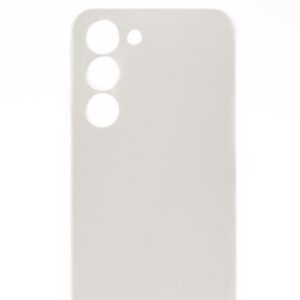 Back panel cover Evelatus Samsung Galaxy S23 Premium Soft Touch Silicone Case White