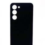 Back panel cover Evelatus Samsung Galaxy S23 Plus Premium Soft Touch Silicone Case Black