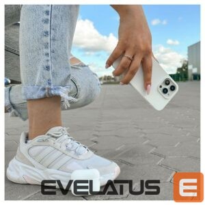 Aizmugurējais vāciņš Evelatus Apple iPhone 14 Pro Max Premium Magsafe Soft Touch Silicone Case White