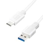 Kaabel Logilink  USB 3.2 Gen 1x1 Cable CU0174 1 m, White, USB-A Male, USB-C Male