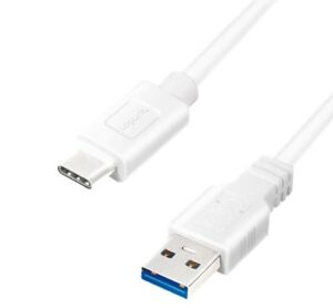 Cable Logilink  USB 3.2 Gen 1x1 Cable CU0174 1 m, White, USB-A Male, USB-C Male