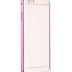 Aizmugurējais vāciņš Apple  Apple iPhone 6 / 6S  Blade Series Hippocampal Buckle Metal Bumper HI-T025 Pink