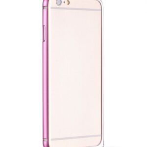 Aizmugurējais vāciņš Apple  Apple iPhone 6 / 6S  Blade Series Hippocampal Buckle Metal Bumper HI-T025 Pink