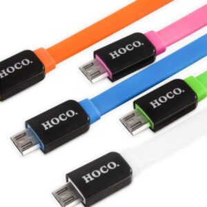 Kabelis Hoco  UPM02 Colorful priekš Micro Usb roza