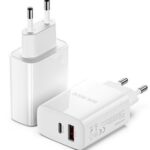 Adapteris Dux Ducis Universal Travel charger C70 - USB + Type C - PD 20W QC 3.0 18W 3A White