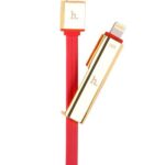 Kabelis Hoco Universal UPL14 Lipstick series charging cable to in one (apple with micro usb) sarkans