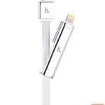 Kabelis Hoco  UPL14 Lipstick series charging cable to in one (apple with micro usb) sudrabs
