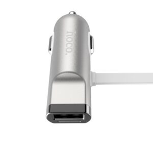 Auto charger Hoco Universal UCL01 Multifunction apple+micro usb Silver