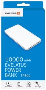 Väline aku Evelatus Universal Power Bank EPB02 10000mAh White