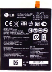 Akumulators LG  BL-T8 3400mAh bulk