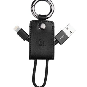 Cable Hoco Apple iPhone  Datu kabelis HQ UPL19 KEY CHAIN PORTABLE CHARGE CABLE BLACK