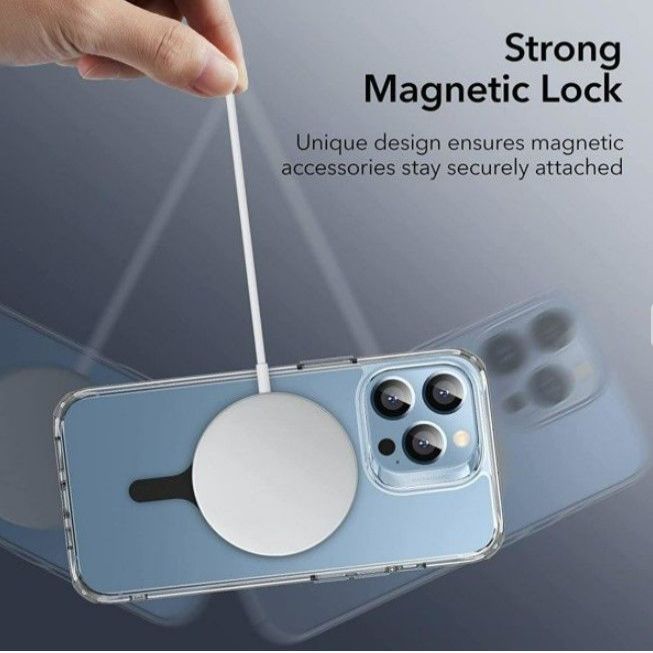 Converter iLike ESR Halolock magnetic ring phone MagSafe 2pcs Black