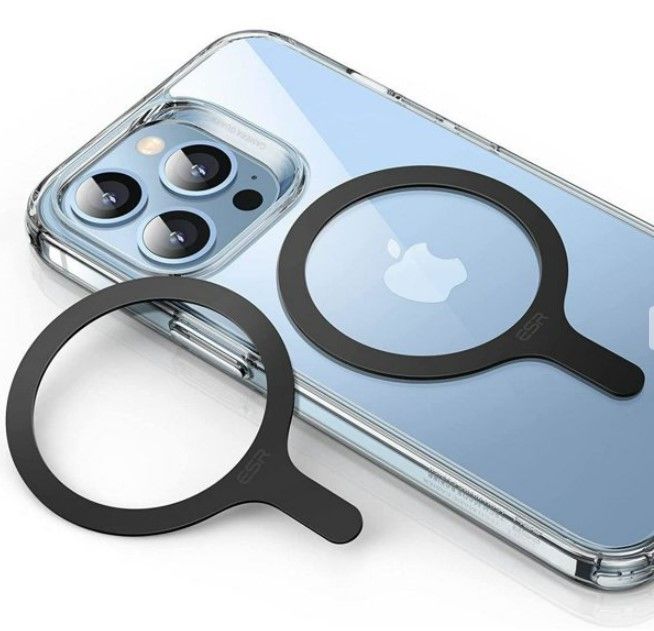 Converter iLike ESR Halolock magnetic ring phone MagSafe 2pcs Black