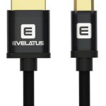 Kabelis Evelatus  Data cable Micro USB EDC02 dual side gold plated connectors Black