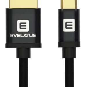 Kaabel Evelatus  Data cable Micro USB EDC02 dual side gold plated connectors Black