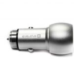Auto charger Evelatus Universal Car Charger ECC01 2USB port 3.1A with stainless steel escape tool Silver