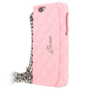 Aizmugurējais vāciņš Apple  Quilted Clutch Silicon Case for Iphone 6 Pink