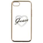 Nugarėlės dėklai Guess Apple iPhone 7/8 Apple Heart TPU Case Gold