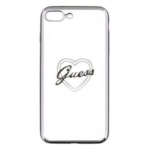 Aizmugurējais vāciņš Guess Apple iPhone 7 Plus / 8 Plus Apple Heart TPU Case Silver