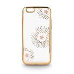 Back panel cover Beeyo Sony E5 Flower Dots TPU Gold